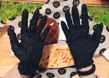 черные перчатки black star burger