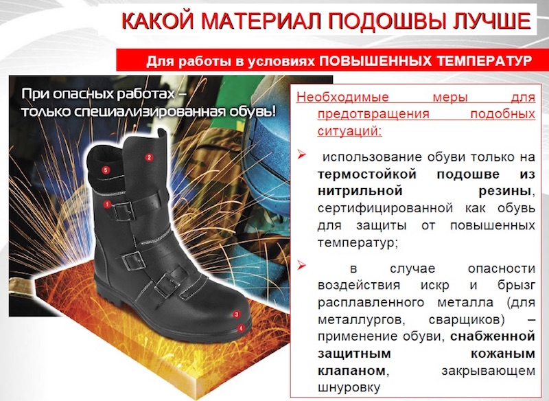 Какое требование к защитной обуви. Ботинки для защиты от механических воздействий. Подошва для рабочей обуви. Спецобувь термостойкой подошве. Ботинки сварщика на нитрильной подошве с металлическим подноском.