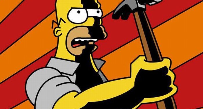 Плакаты по охране труда Симпсоны