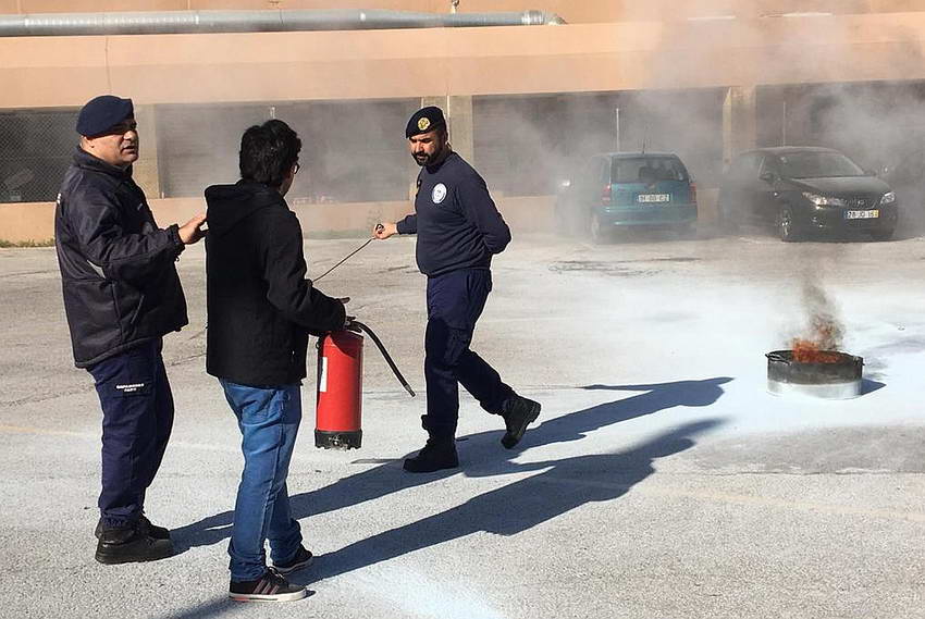 противопожарный тренинг в Португалии