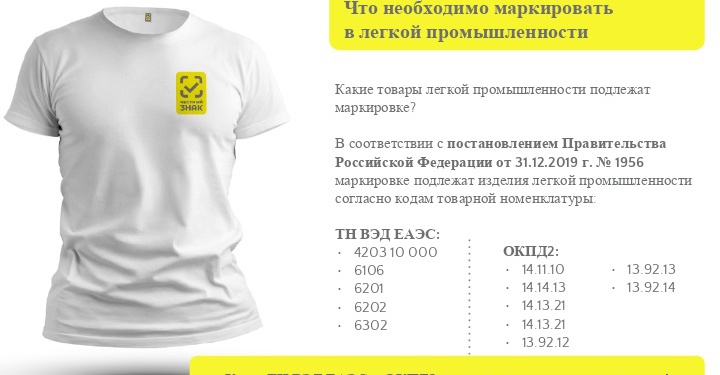 ЦРПТ маркировка спецодежды