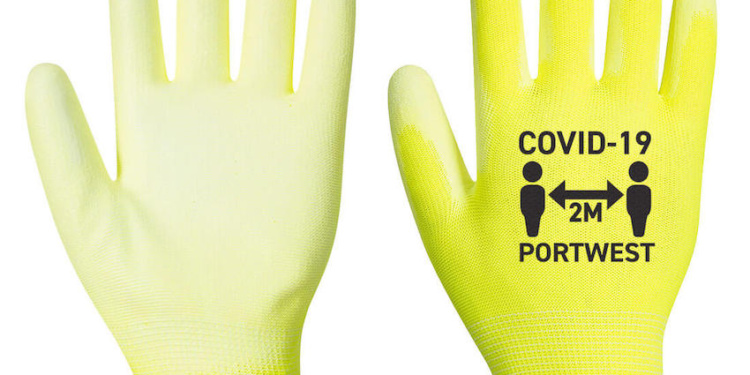 Защищай и просвещай: рабочие перчатки Portwest напомнят о социальной дистанции