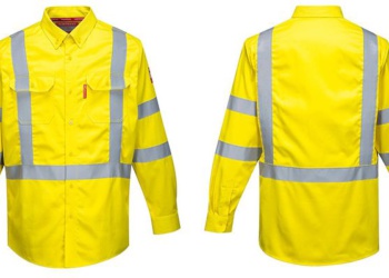 Светоотражающая и огнестойкая: рубашка Bizflame 88/12 от Portwest