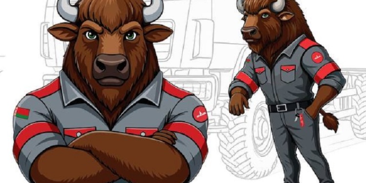 Маскотом Минского автомобильного завода стал зубр в спецодежде