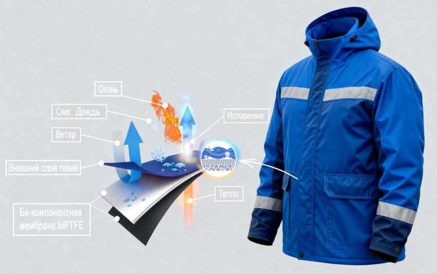 Защита 360.Ткани с мембраной biPTFE